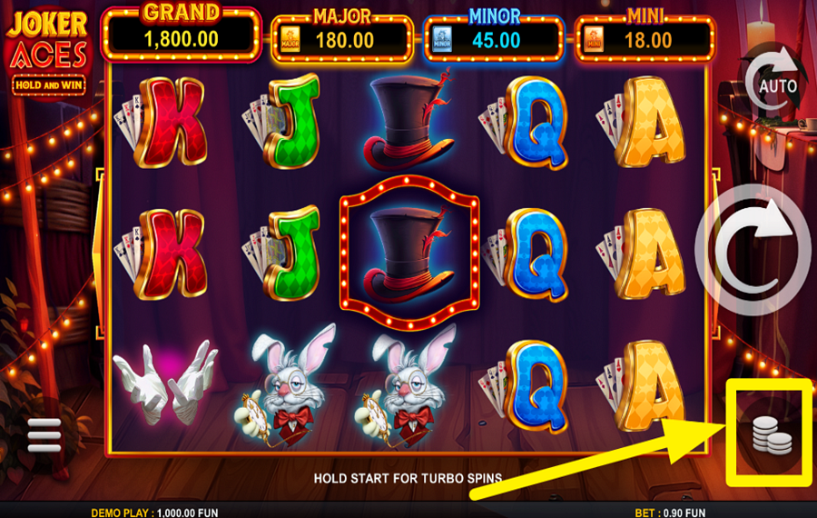 Joker Aces Hold And Win НАЗНАЧИТЬ ЗНАЧЕНИЕ СТАВКИ.