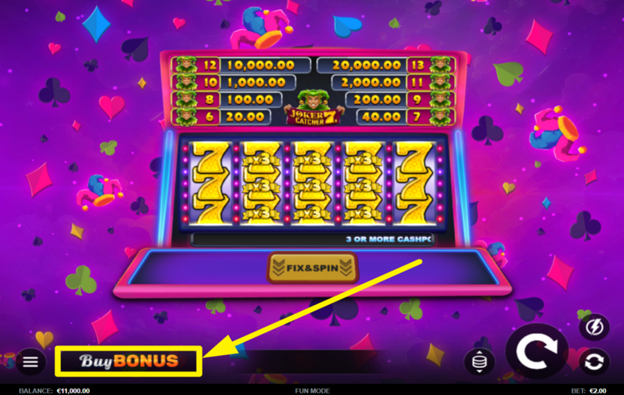 Joker Catcher 7s PICK UP SOME FREE SPINS!