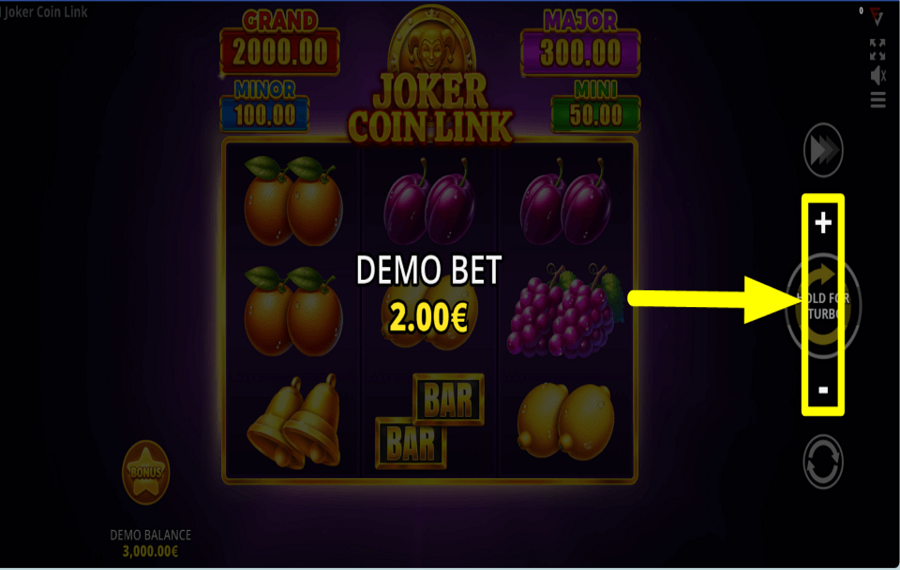 Joker Coin Link 3x3 Running Wins DÉTERMINEZ VOTRE MISE.