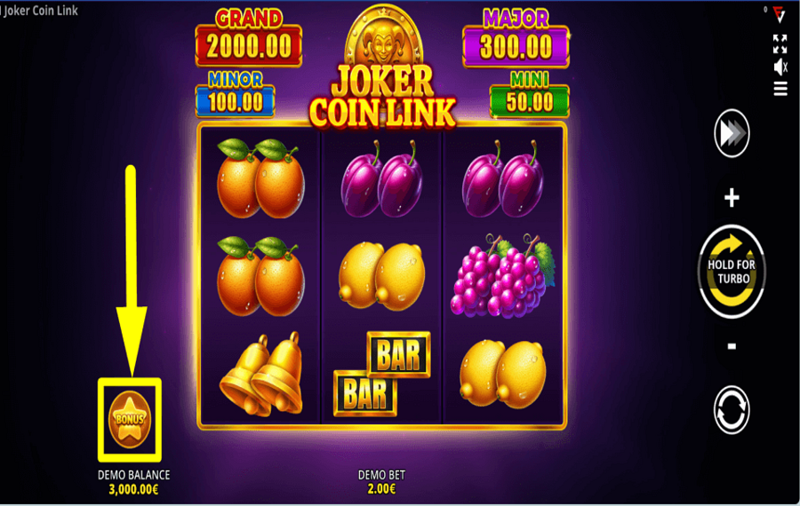 Joker Coin Link 3x3 Running Wins ACHETEZ LE BONUS.