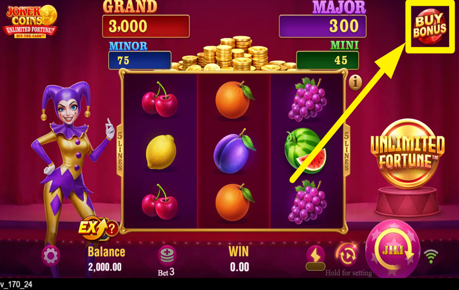 Joker Coins Unlimited Fortune GANHE UM BÔNUS!