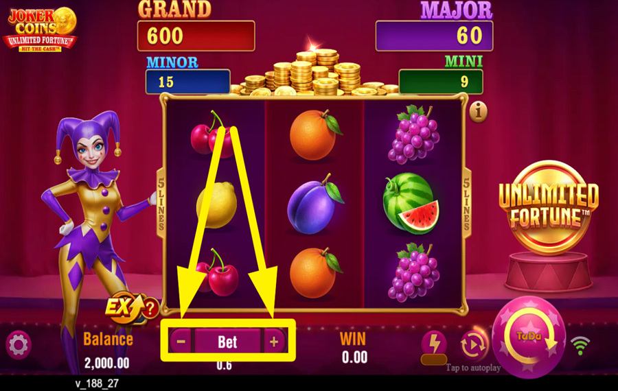 Joker Coins Unlimited Fortune SELECIONE SUA APOSTA.