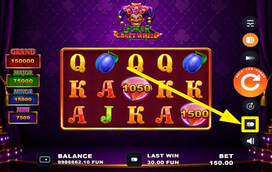 Joker Crazy Wheel DECIDE ON YOUR STAKE.