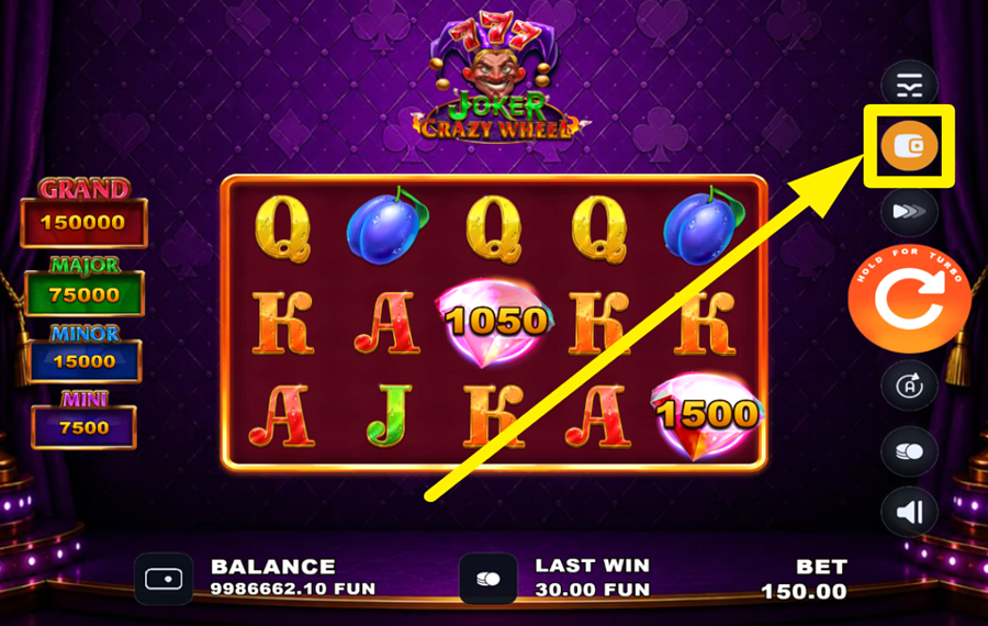 Joker Crazy Wheel SPEED UP THE ACTION.