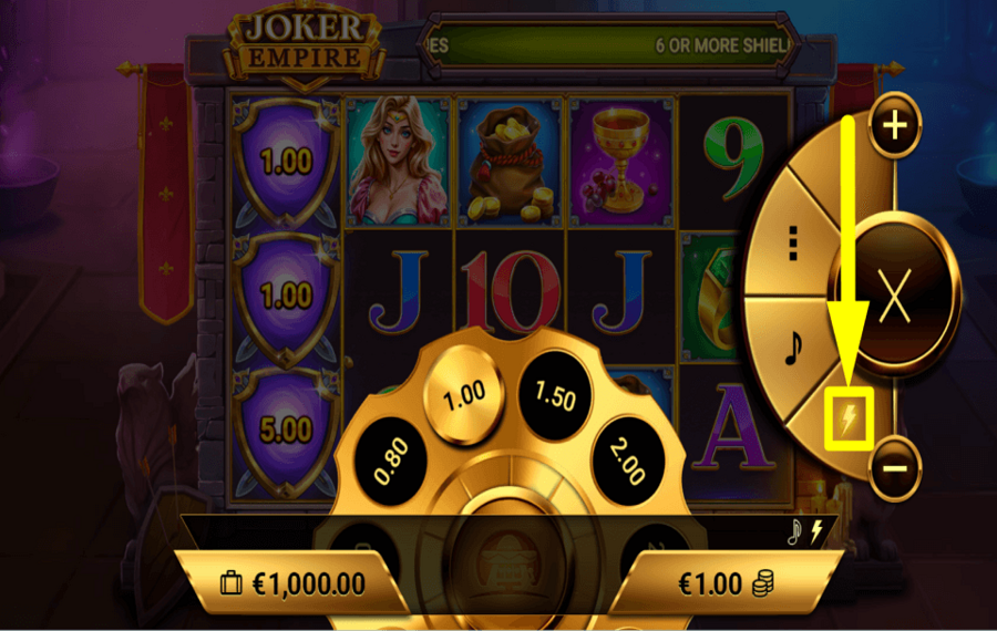 Joker Empire USE FAST SPINS.