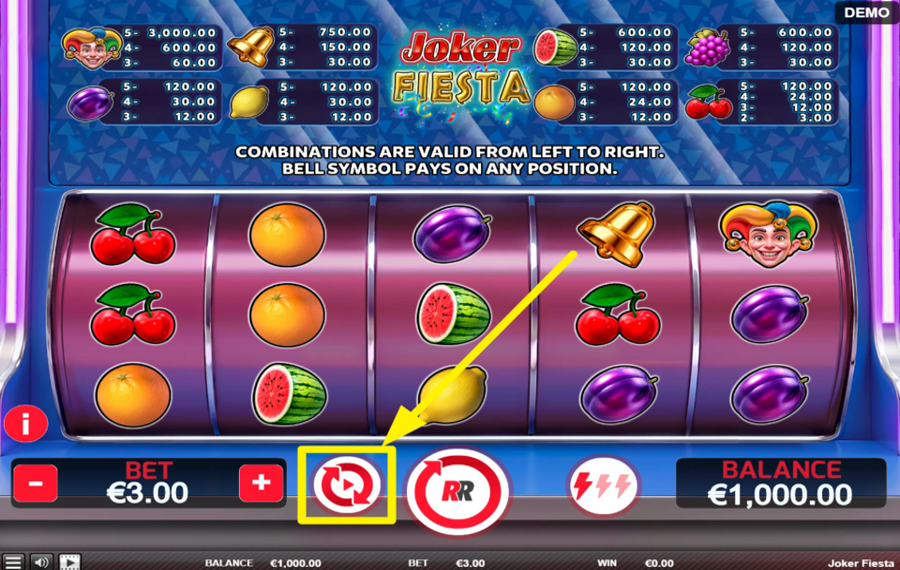 Joker Fiesta AVVIARE LA CENTRIFUGA AUTOMATICA.