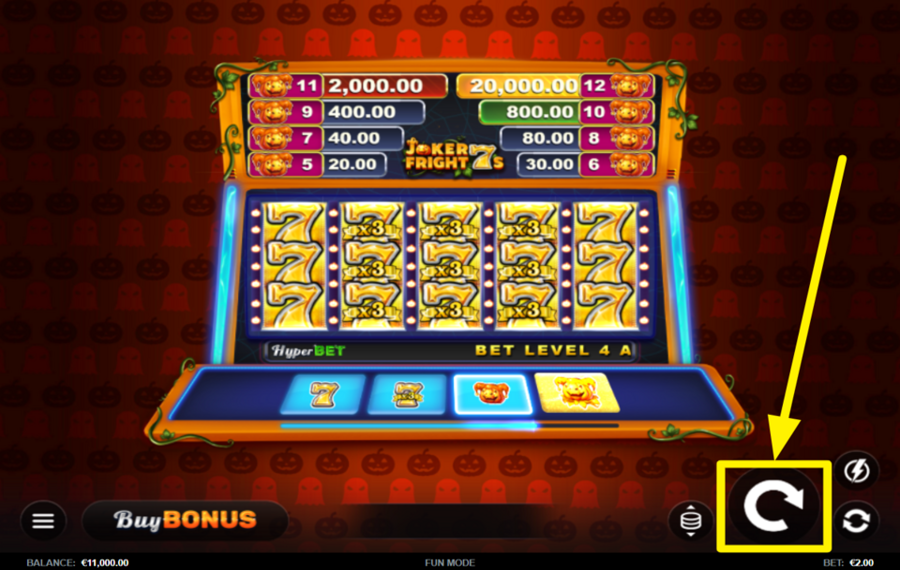 Joker Fright 7s ¡GIRA PARA LA VICTORIA!