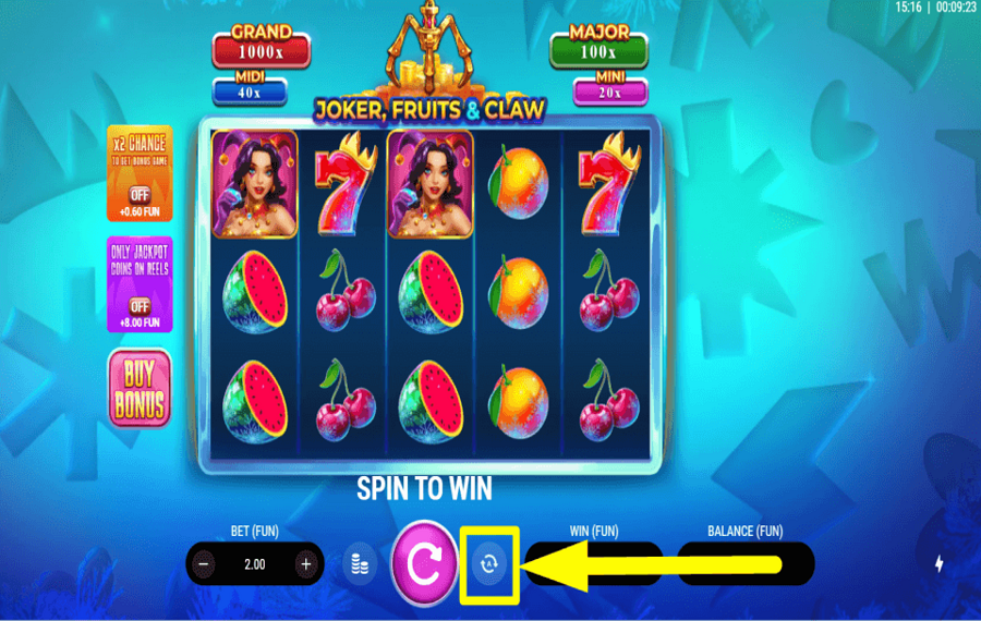 Joker Fruits and Claw AUTOPLAY AKTIVIEREN.