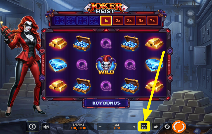 Joker Heist AJUSTEZ LA MISE AU MAXIMUM.
