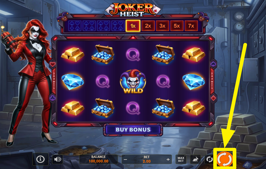 Joker Heist DÉCLENCHEZ L'EXCITATION!