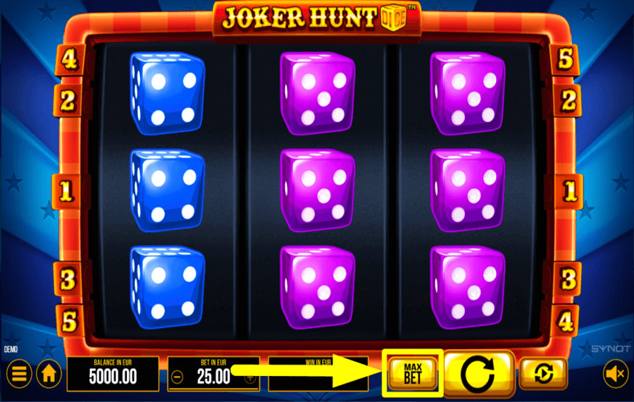 Joker Hunt Dice ПОЙДИ ВСЕ.