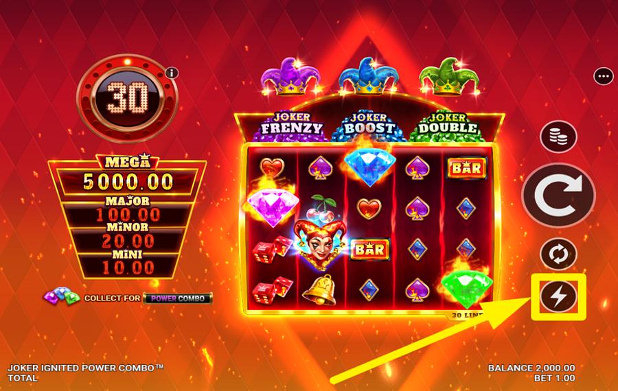 Joker Ignited Power Combo УСКОРЬТЕ ВРАЩЕНИЕ.