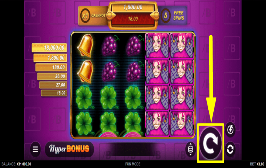 Joker Max FTN PRESS PLAY TO BEGIN.