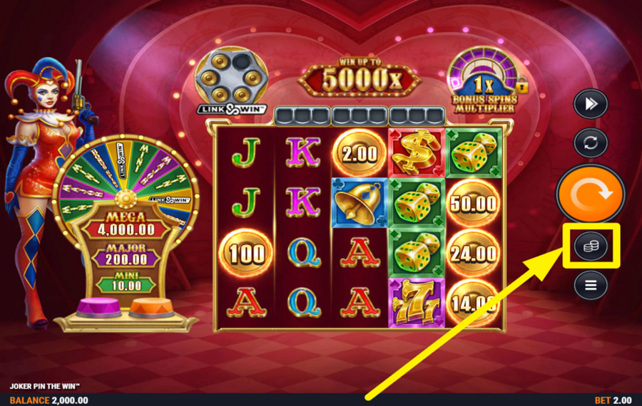 Joker Pin The Win ВЫБЕРИТЕ СВОЮ СТАВКУ.