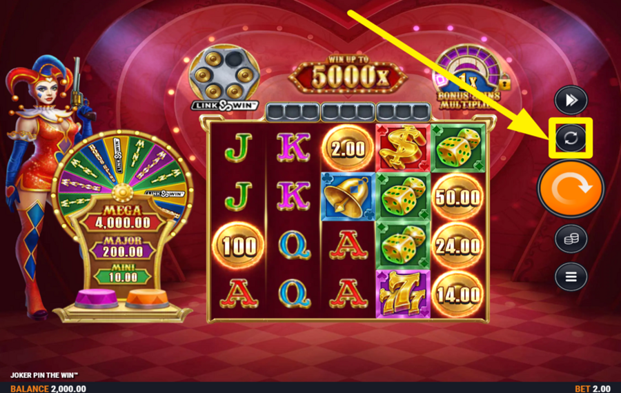 Joker Pin The Win АКТИВИРОВАТЬ АВТОМАТИЧЕСКОЕ ВОСПРОИЗВЕДЕНИЕ.