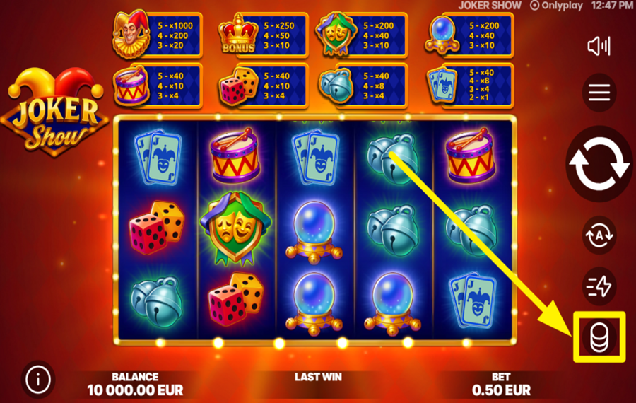 Joker Show DECIDE ON YOUR STAKE.