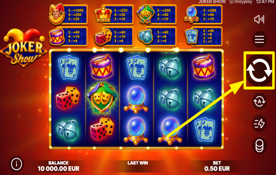 Joker Show SPIN TO WIN!