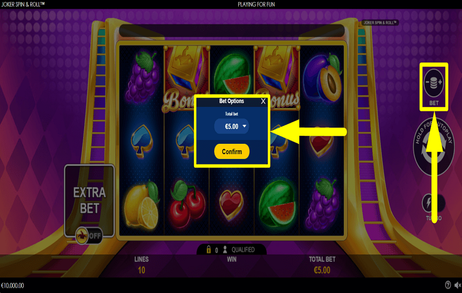 Joker Spin and Roll ИЗМЕНИТЕ СТАВКУ.