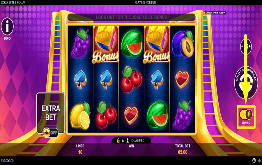 Joker Spin and Roll УСКОРЬТЕ ИГРУ.