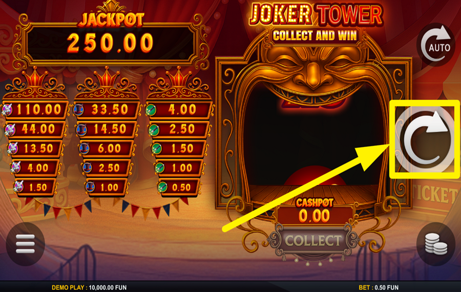 Joker Tower Collect And Win QUE LA FÊTE COMMENCE!