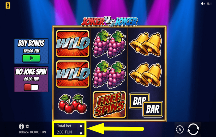 Joker vs Joker DETERMINAR LO QUE APUESTA.