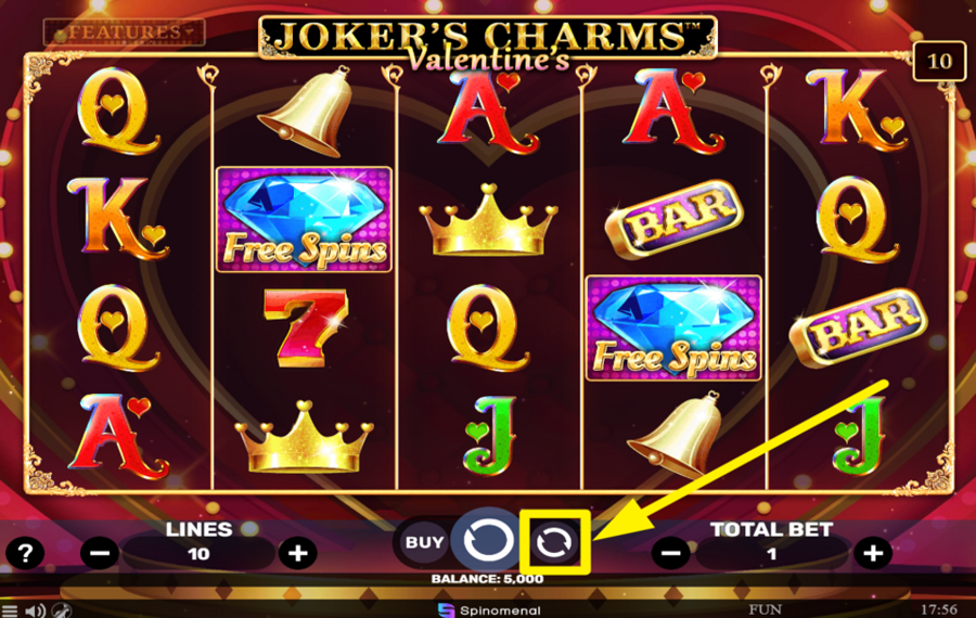 Jokers Charms Valentines ВКЛЮЧИТЬ АВТОВОСПРОИЗВЕДЕНИЕ.