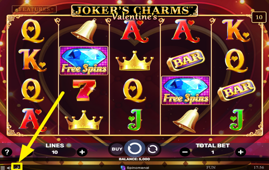 Jokers Charms Valentines УСКОРЯЙТЕ ВРАЩЕНИЕ.