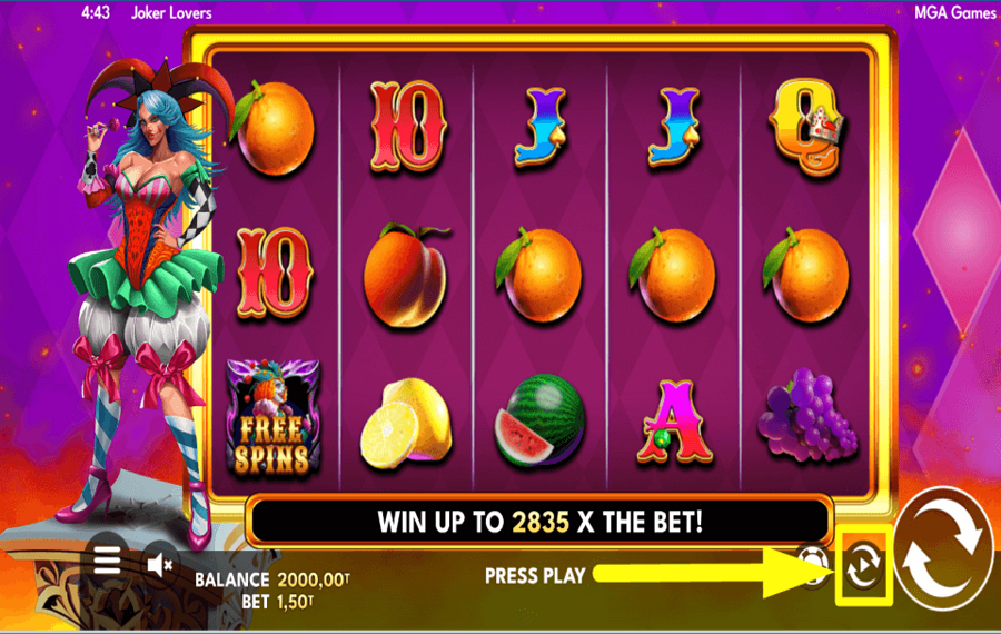 Jokers Lovers UTILICE GIROS AUTOMÁTICOS.