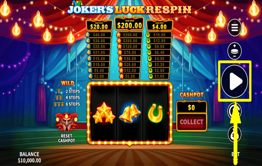 Jokers Luck Respin SPIN FOR REWARDS.