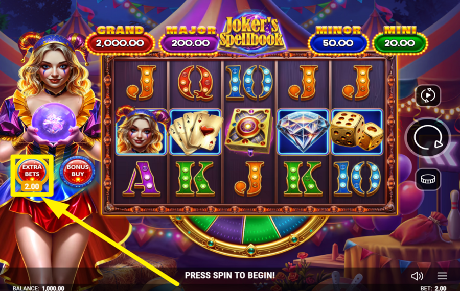 Jokers Spellbook АКТИВИРУЙТЕ ДОПОЛНИТЕЛЬНУЮ СТАВКУ.