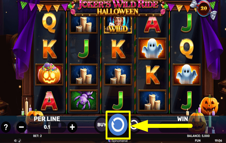 Jokers Wild Ride Halloween JUEGA EL JUEGO.