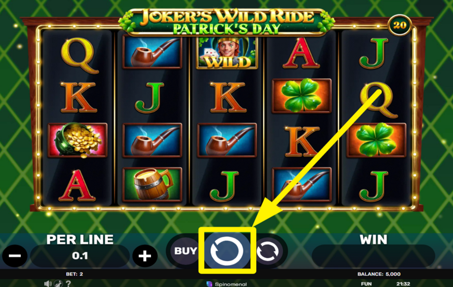 Jokers Wild Ride Patricks Day TOURNEZ POUR RÉUSSIR !