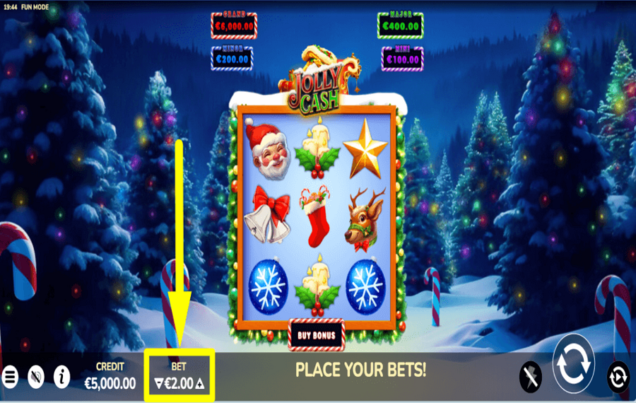 Jolly Cash SELECCIONA LA APUESTA.