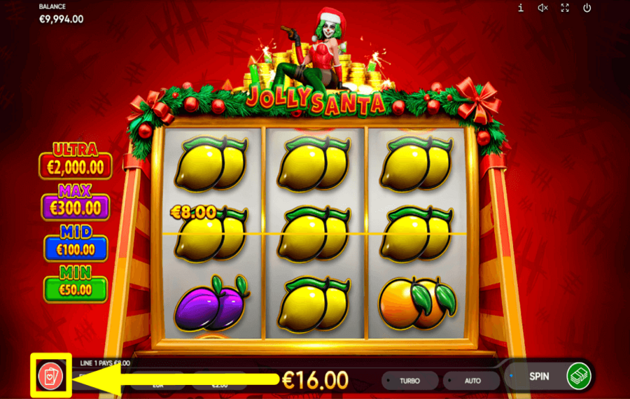 Jolly Santa STAKE ON YOUR WINS.