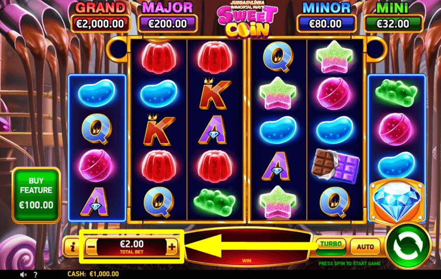 JuegaenLinea Immortal Ways Sweet Coin FAI LA TUA SCOMMESSA.