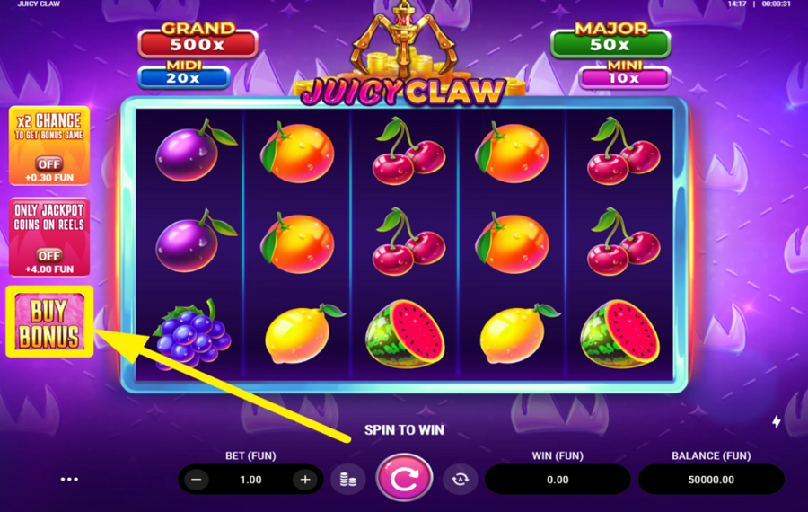 Juicy Claw COMPRE UNA FUNCIÓN ADICIONAL.