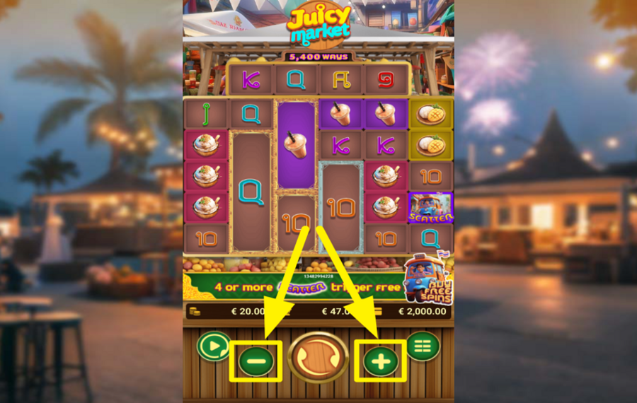 Juicy Market DÉTERMINEZ VOTRE MISE.