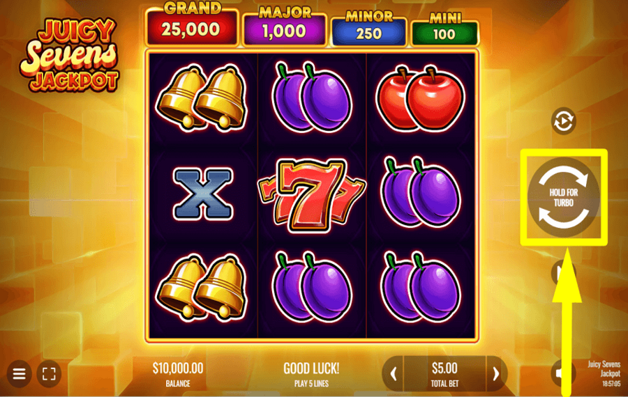 Juicy Sevens Jackpot ZEIT ZUM SPIELEN.