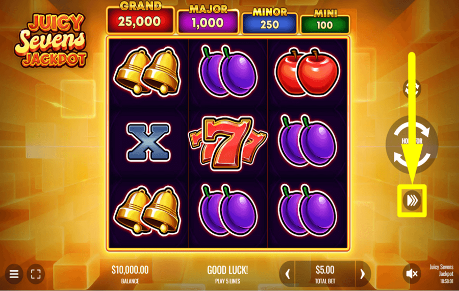 Juicy Sevens Jackpot TURBO EINSCHALTEN.