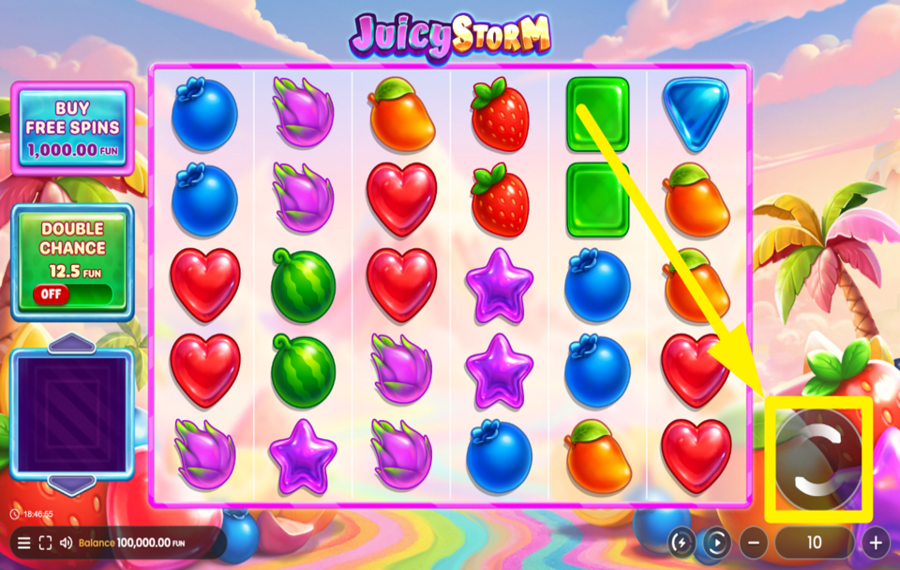 Juicy Storm SPIN TO WIN!