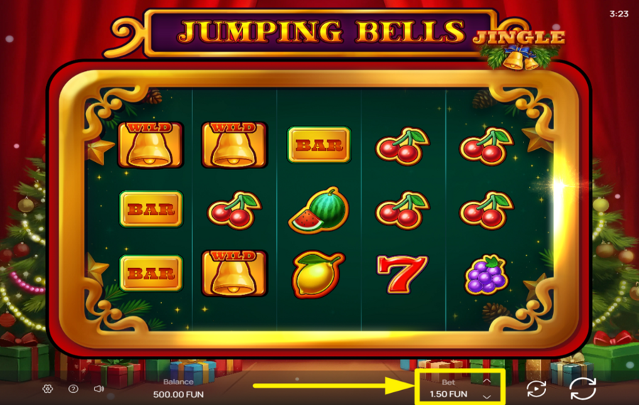 Jumping Jingle Bells ASSIGN A BET VALUE.