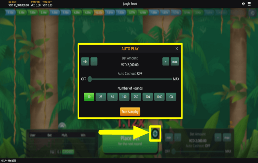 Jungle Boost APLICAR REPRODUCCIÓN AUTOMÁTICA.