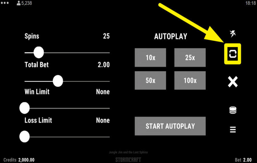 Jungle Jim and the Lost Sphinx UTILICE GIROS AUTOMATIZADOS.