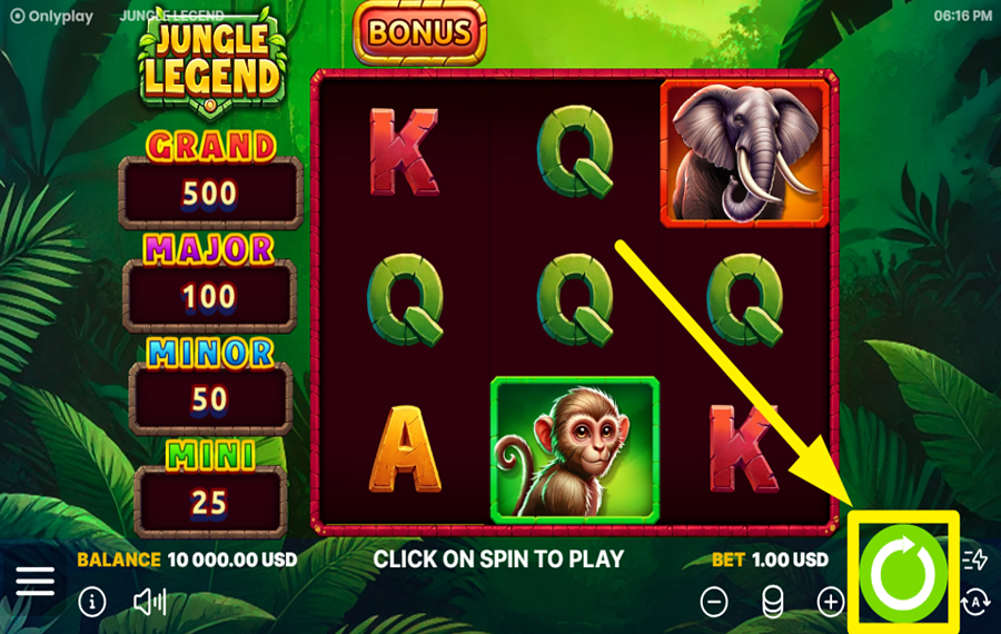 Jungle Legend SPIN FOR VICTORY!