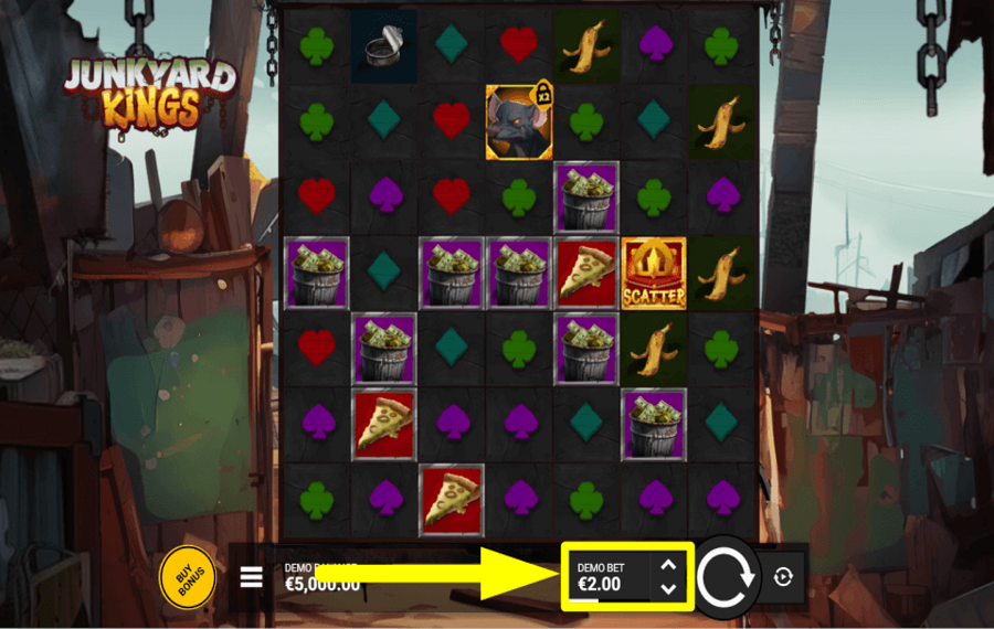 Junkyard Kings CHOOSE YOUR STAKE.