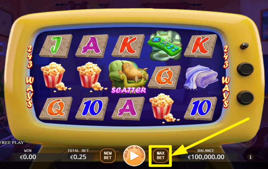 KA Gaming Couch Potato ACTIVATE THE ULTIMATE WAGER LEVEL.