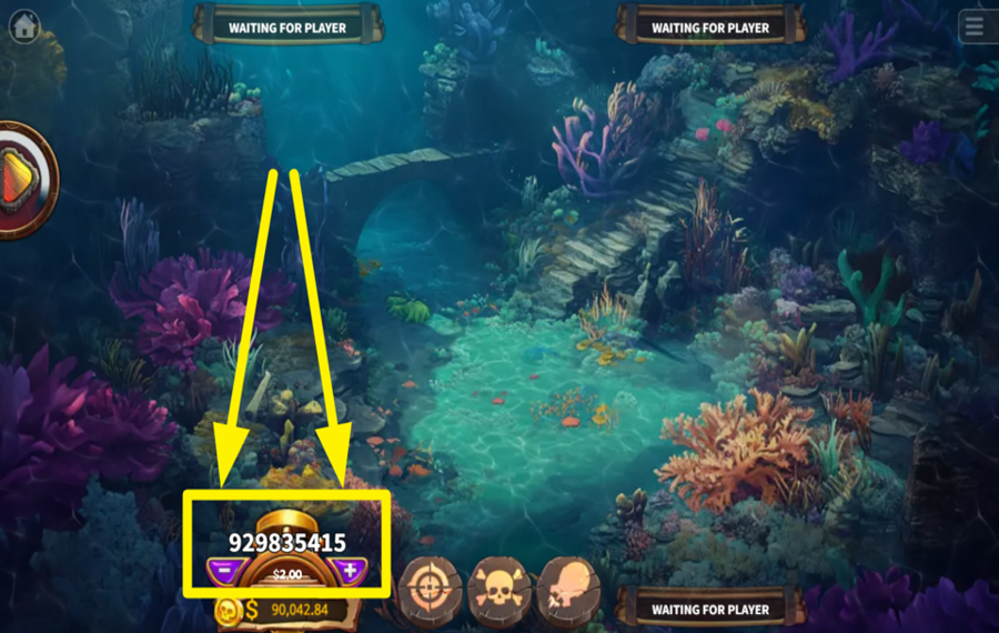 KA Gaming Pirate Treasure Hunt AJUSTEZ LE MONTANT DE VOTRE PARI.