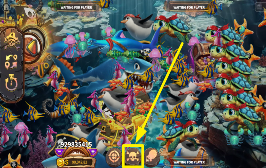 KA Gaming Pirate Treasure Hunt ACTIVER LE TIR AUTOMATIQUE.