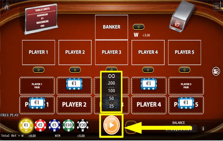 KA Gaming Pok Deng HABILITAR REPRODUCCIÓN AUTOMÁTICA.