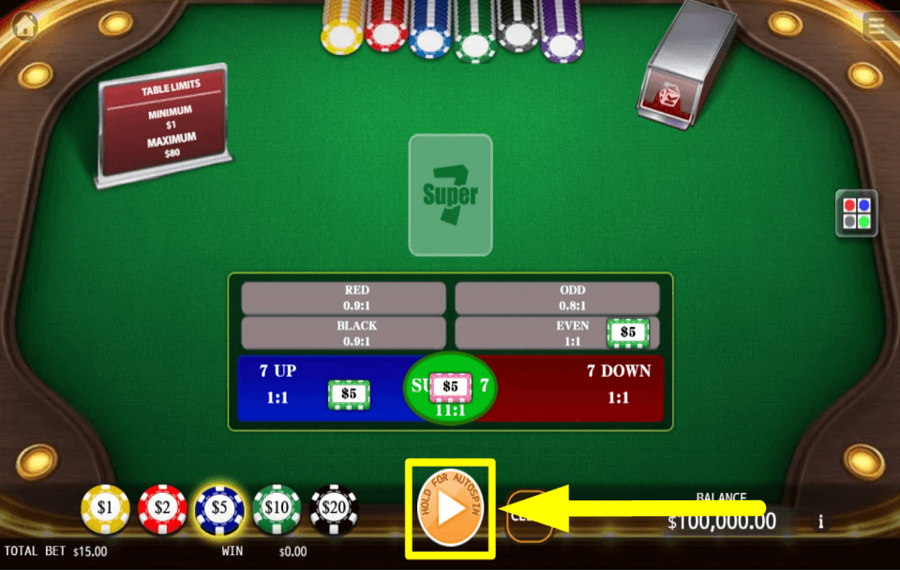 KA Gaming Super 7 COMIENZA A JUGAR.